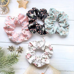 By Queen Scrunchie Floral Λουλούδια Ανοιξιάτικα Χρώματα Τυχαίο Επιλογής