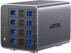 Unitek 4-bay External Sata 2.5/3.5 Hdd Ssd Enclosure Raid Usb-a S1301a Unitek 4-bay External Sata 2.5/3.5 Hdd Ssd Enclosure Raid Usb-a S1301a