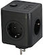 Venex PowerCube 4 Θέσεων με 3 USB-A και Διακόπτη