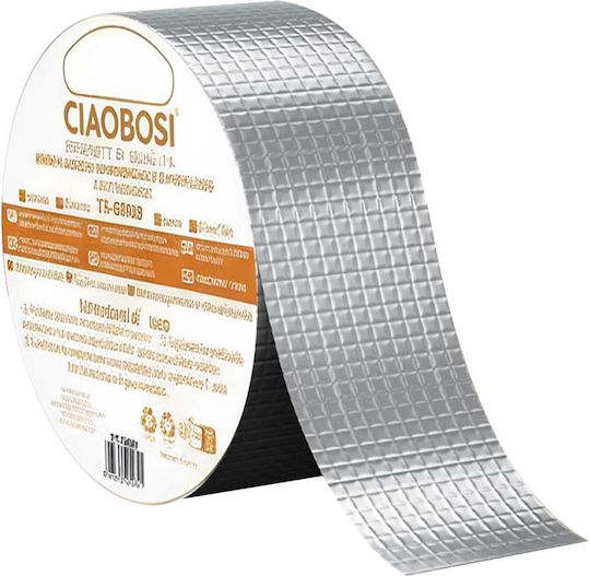 Avizar Adhesive Tape 10cm X 5m Butyl Rubber Waterproof Anti-backflow Silver