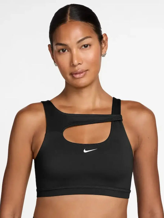 Nike Dri-Fit One Γυναικείο Αθλητικό Μπουστάκι Μαύρο με Επένδυση & Ελαφριά Ενίσχυση
