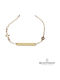 Velegrakis Kids Bracelet ID Made of 9K Gold with Cross
