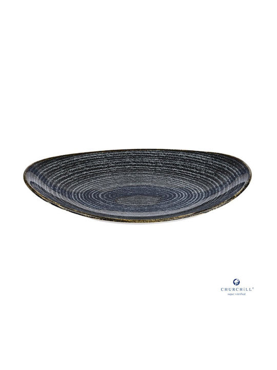 Churchill 1795 Studio Prints Serving Platter Porcelain Gray 27x22.9cm 5 Pieces