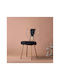 Angel Make-up Stuhl Schwarz/Gold Mit Pelz Sitz 48x50cm