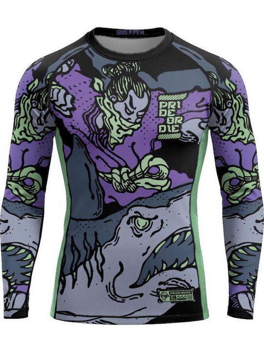 PrideOrDie Men's Short Sleeve Shirt POD302 for Jiu-Jitsu Black