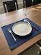 Tischsets Stoff Blau 45x32cm