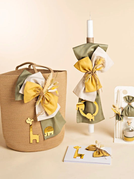 Baby Bloom Coș Set Botez cu Temă Flori