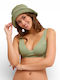 Love Bikini Top D Cup Green