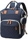 Aria Trade Wickeltasche Rucksack Blau 40x30x20cm