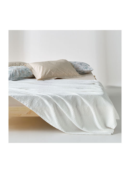 Kentia Cecilia Κουβέρτα Πικέ King Size 260x240εκ. Λευκή