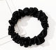 Avizar Classic Scrunchie Hair In Satin Plate Minimalist Black Black