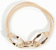 Avizar Casual Elastic Hair Flat Chain Twisted Romanesque Gold Beige