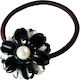Avizar Elastice de Păr Casual Cristaline Floare Perlă Delicate Negre Albe Negre Albe