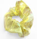 Avizar Glossy Scrunchie Hair In Vaporous Fabric Yellow Korean Style Yellow