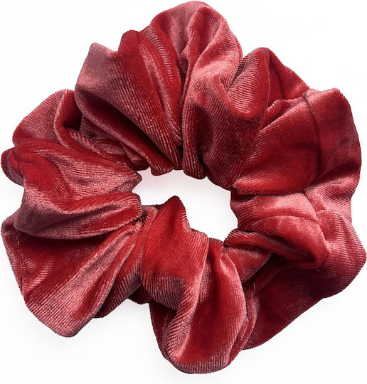 Avizar Scrunchie Maxi Hair In Velvet Uni Casual Red Red