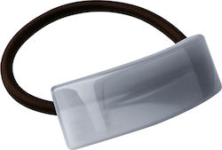 Avizar Casual Elastic Hair Soft Curved Curved Pearlised Sober Gray Grey