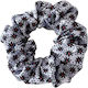 Avizar Класически Ластик За Коса Scrunchie От Мека Тъкан С Цветя Деликатен Лилав