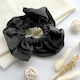 Avizar Classic Cabbage Hair In Vintage Black Pleated Fabric Black