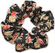 Avizar Classic Scrunchie Hair In Cotton Flowered Spring Black Black