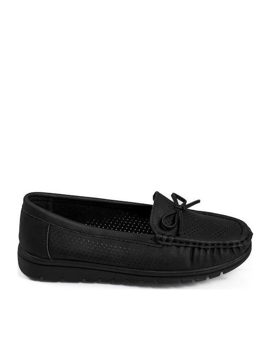 The Shoemart Γυναικεία Loafers σε Μαύρο Χρώμα