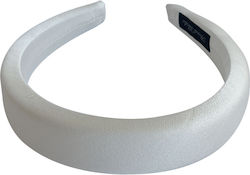 Avizar Large Headband Hair In Satin Cushioned Glamor Light Gray Light Grey