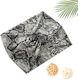 Avizar Crossed Headband Hair In Printed Satin Python Glamor Gray Grey