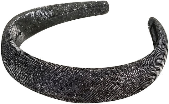 Avizar Breites Haar Stirnband In Hellem Stoff Retro Dunkel Grau