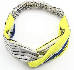 Avizar Twisted Headband Hair In Fabric Vintage Striped Vintage Yellow Yellow