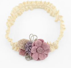 Avizar Princesses Headband Lace Flower Hair Coquette Purple Purple
