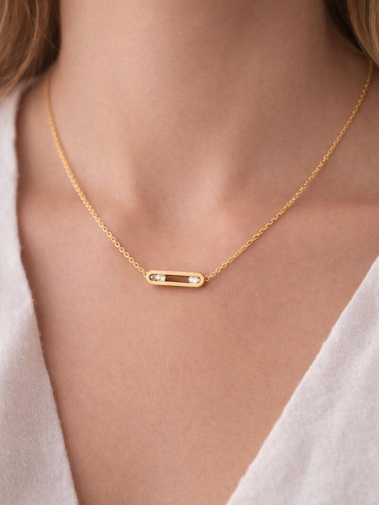 Eluna Necklace with Zircon