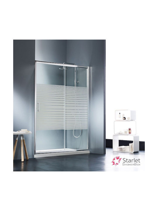 Starlet 1+1 Partea Fixă Duș 127-131x180cm Crom