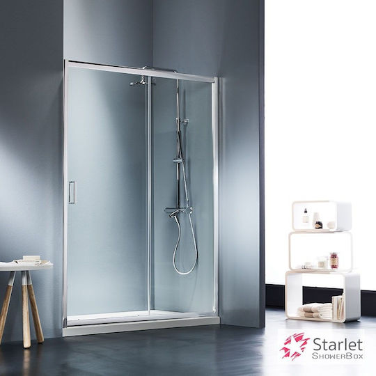 Starlet Slider 1+1 Σταθερό Πλαϊνό Ντουζιέρας 107-111x180cm Clear Glass Chrome Starlet Slider 1+1 Σταθερό Πλαϊνό Ντουζιέρας 107-111x180cm Clear Glass Chrome