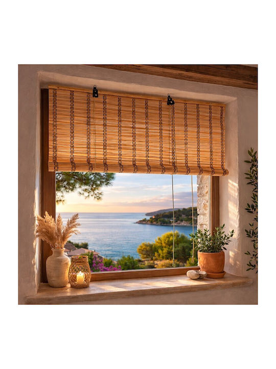 Bamboo Blinds in Beige Color P120xH180cm