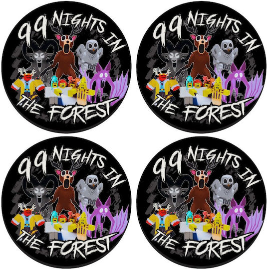 Koupakoupa Roblox 99 Nights In The Forest Заоблени Сервизи За Чаши Дървени 4 Бройки