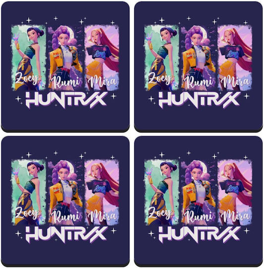 Koupakoupa Huntr X K-pop Girl Group Сервизи За Чаши Дървени 4 Бройки