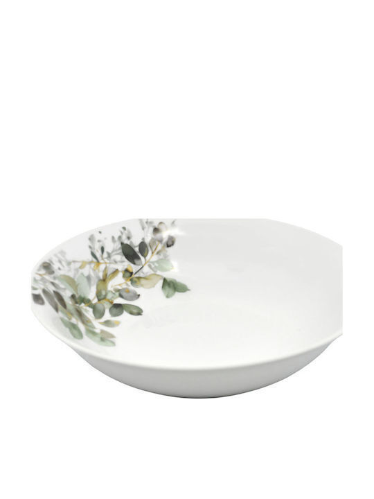 Ankor Porcelain Green Salad Bowl 23x23cm
