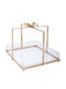 Iliadis Decorative Tray Metallic Square 29x29x25cm