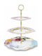 Royal Tiered Appetizer Stand 3 Tiers Porcelain Gold