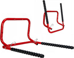 Wall-mounted Bike Holder Zola Suspendable Suitable All Types Bicycles Foldable 52x52x30 Cm Black Red