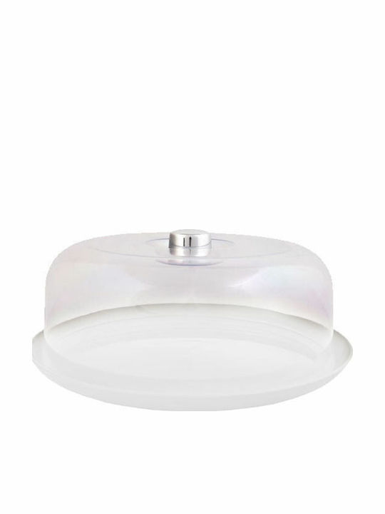 Homeplast Plastic Cake Stand with Transparent Lid 30x12cm A00074