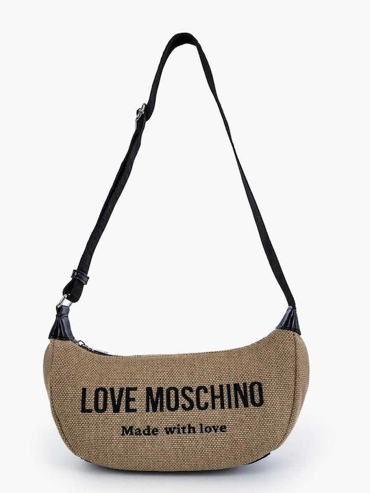 Fabric Women's Shoulder Bag Beige