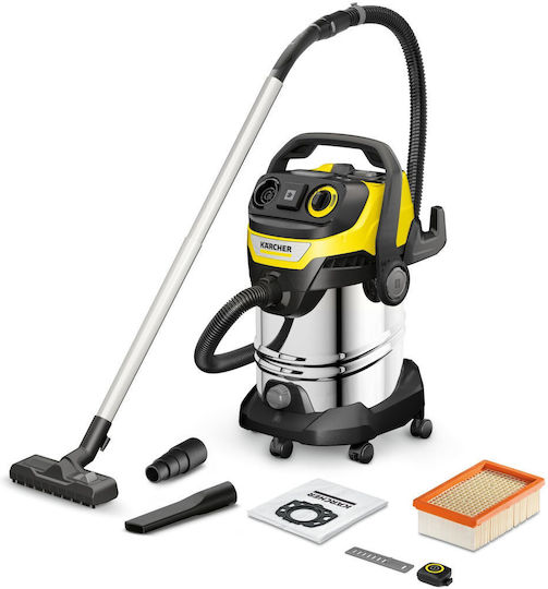 Karcher WD 7 Wet-Dry Vacuum 1400W with Stainless Steel Container 30lt