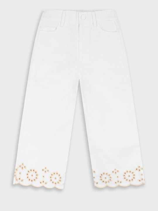 Kids Denim Trousers Beige