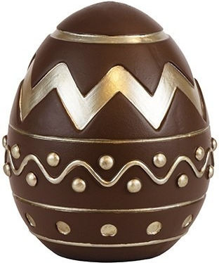 Decorative Ceramic Brown-Gold Egg 10.8x12.5cm 818-00068 Easter Centerpiece Luxury Design
