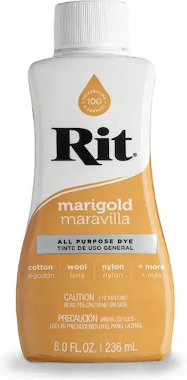 Rit Dye Liquid All-purpose Βαφή Υφασμάτων – Marigold 236ml