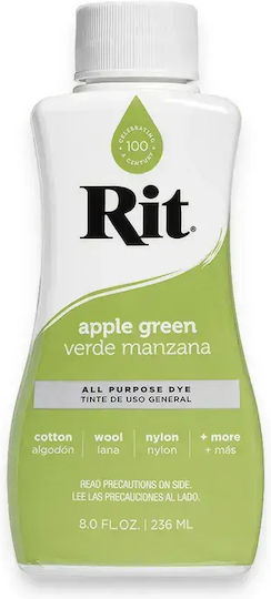 Rit Dye Liquid All-Purpose Fabric Dye – Apple Green 236ml