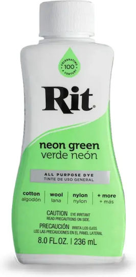Rit Dye Liquid All-purpose Βαφή Υφασμάτων – Neon Green 236ml