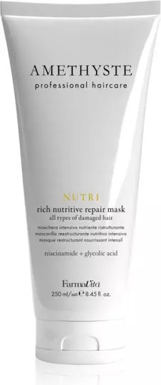 Farmavita Amethyste Nutri Deep Repair Mask Chemically Damaged Hair Capacity Ml 250