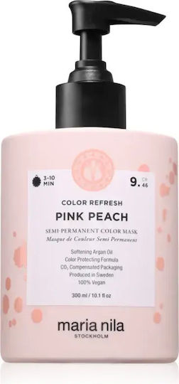 Нежна Подхранваща Маска Без Постоянни Оцветяващи Пигменти Maria Nila Colour Refresh Оттенък Розов Праскова 9.46 Обем Мл 300