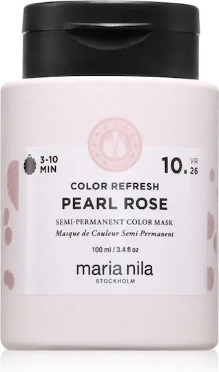 Нежна Подхранваща Маска Без Постоянни Оцветяващи Пигменти Maria Nila Colour Refresh Оттенък Перлена Роза 10.26 Обем Мл 100